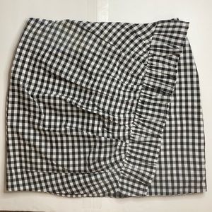 Lovers + Friends by Revolve Checkered Ruffle Skirt